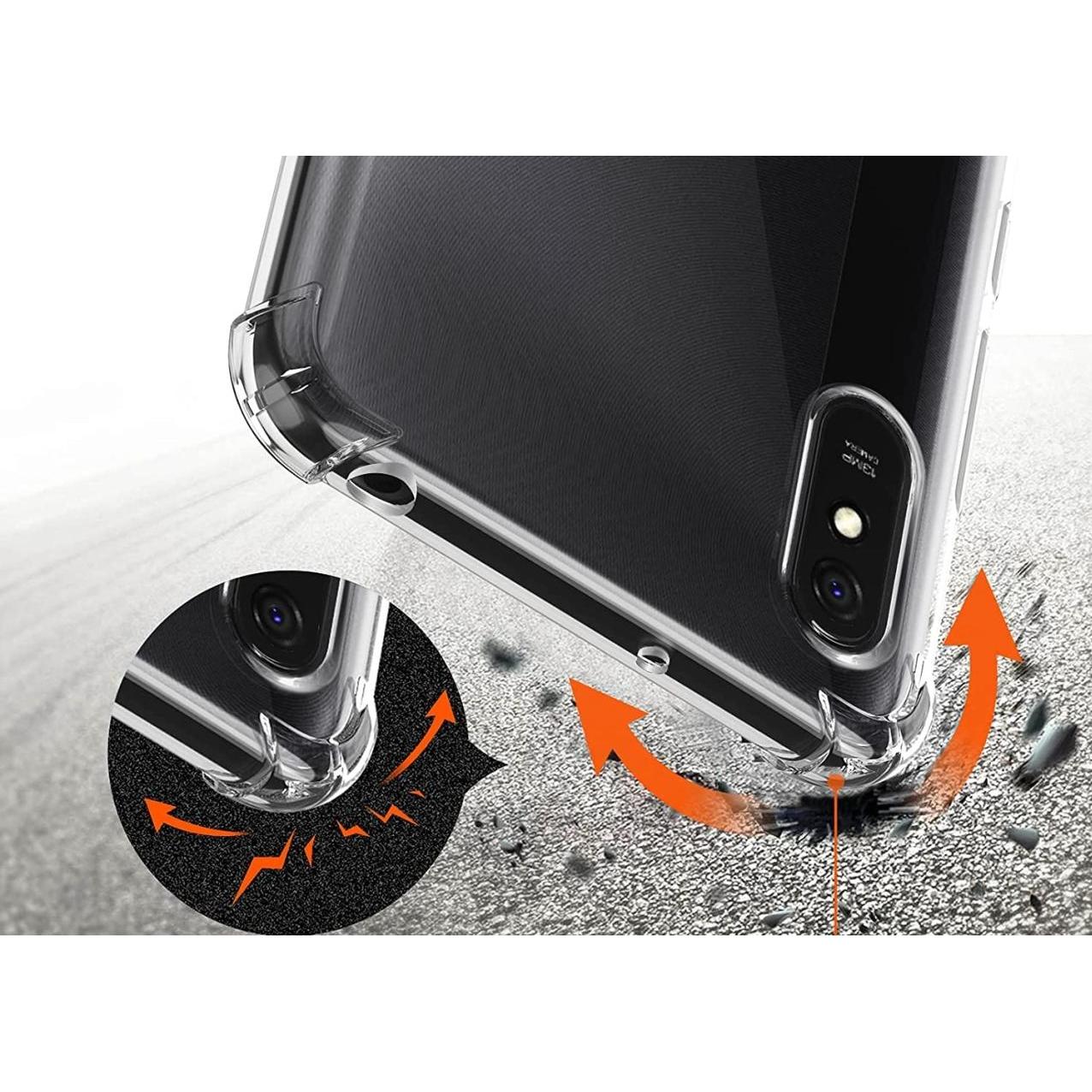 Thumbnail - Screenguard Xiaomi Redmi 9A Hülle Crystal Soft Airbag Bumper (Xiaomi Redmi 9A), Smartphone Hülle, Transparent