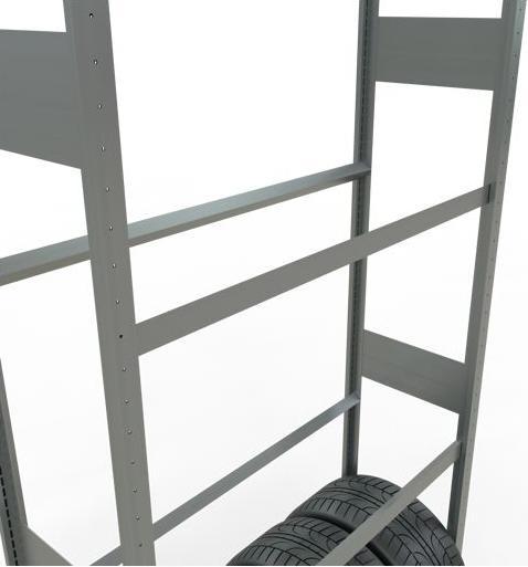 Actual product image Schulte Lagertechnik Wheels basic rack MULTIplus150