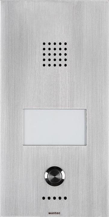 Immagine prodotto Wantec Acciaio inossidabile, LED, 1 pulsante (Cablato, Telefono analogico)