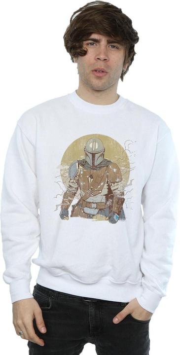 Immagine prodotto Star Wars The Mandalorian Distressed Warrior Felpa Uomo (3XL)