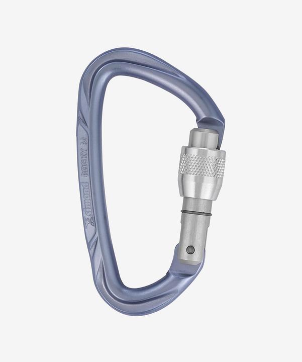 Actual product image Simond Snap hook D-shape aluminium screw lock