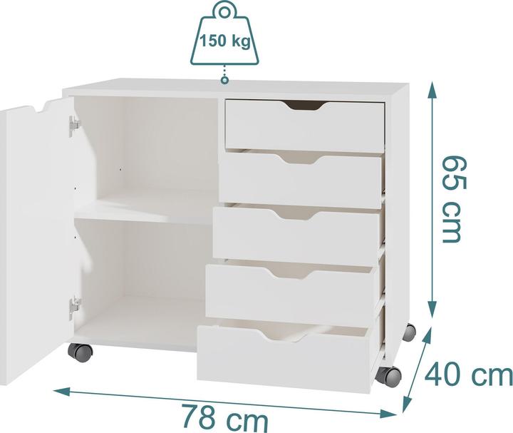Produktbild Relaxdays Rollcontainer
