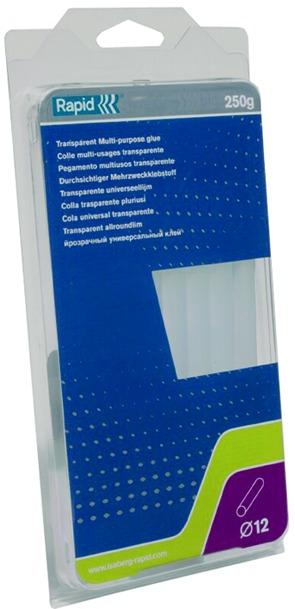 Actual product image Rapid Universal transparent glue sticks Ø12x190mm 14 pieces