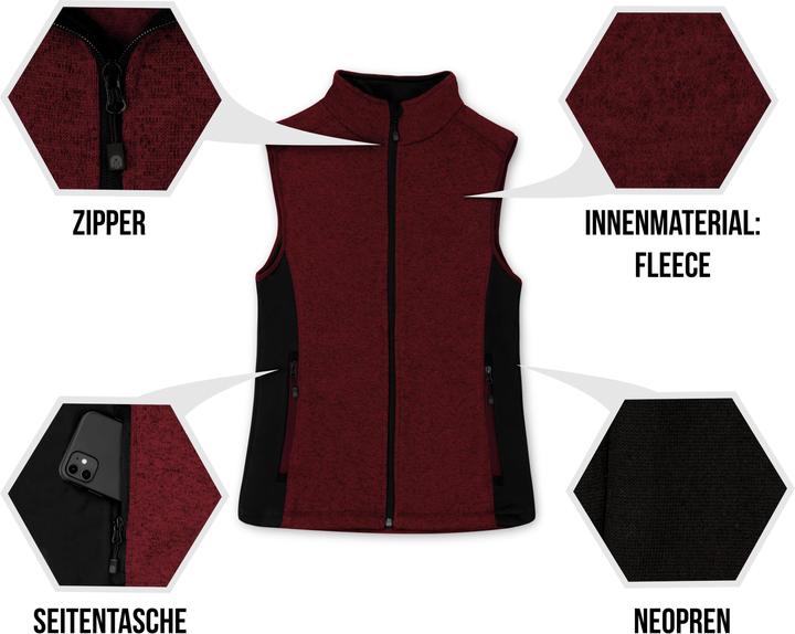 Immagine prodotto Normani Gilet da donna in maglia "Kashechewan" - 8831 (XS)