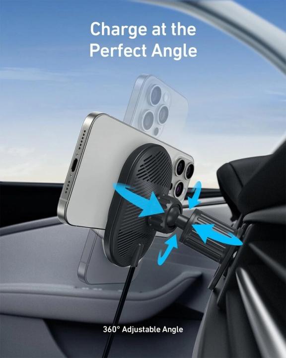 Actual product image Anker MagGo Magnetic Wireless Car Charger 15W