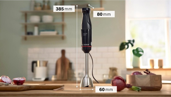 Productafbeelding Bosch Hausgeräte Serie 4, staafmixer, ErgoMaster, 1000 W, zwart, antraciet, MSM4B6V2 (EU-stekker)
