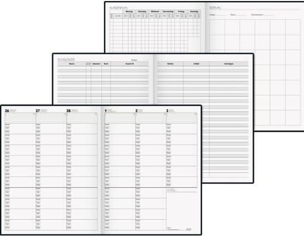 Produktbild Brunnen Unterrichtsplaner Termin- und Unterrichtsplaner August 2024 bis Juli 2025 schwarz (A4)