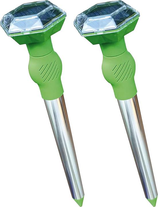 Isotronic 2er-Set Universal Ultraschall Hunde- und Katzenschreck, solarbetrieben