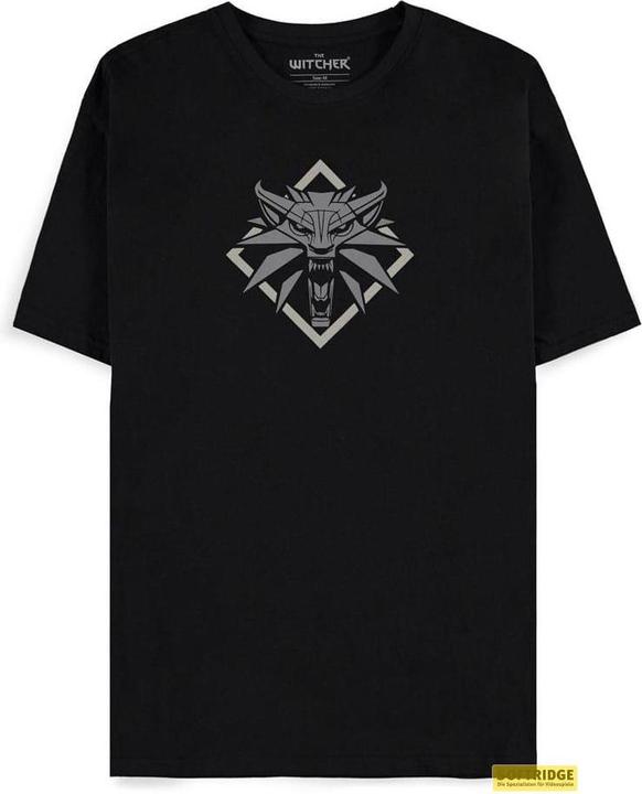 Actual product image Difuzed The Witcher T-Shirt Wolf Medallion Size L (M)