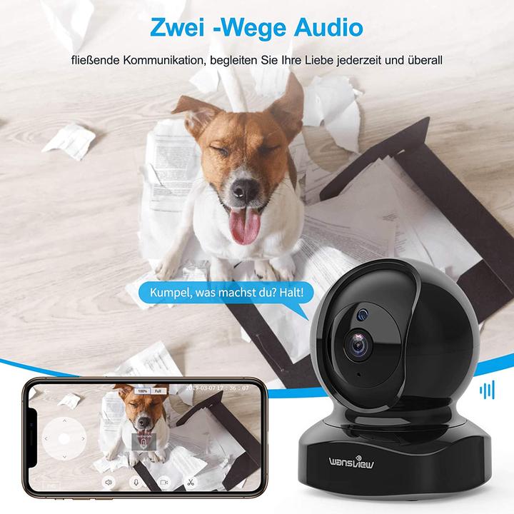 Immagine prodotto Wansview Telecamera IP per interni 1080P (nero)