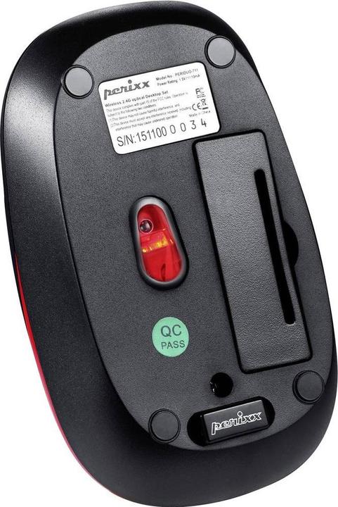 Actual product image Perixx PERIDUO-712BDE (EN) black (DE, Wireless)