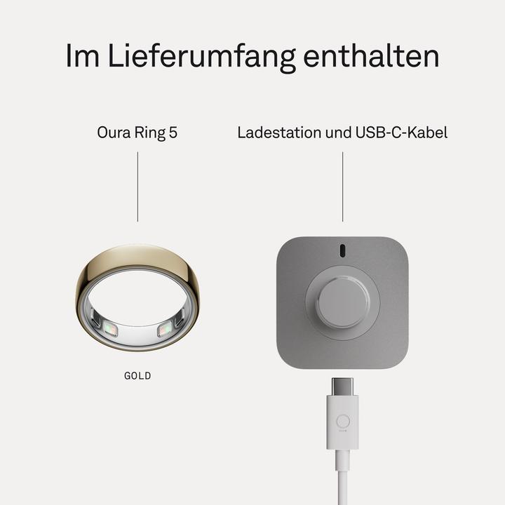 Actual product image Oura Ring 5 (6, Gold)