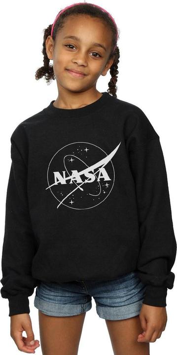 Produktbild Nasa Classic Insignia Logo Monochrome Sweatshirt Mädchen (152, 158)