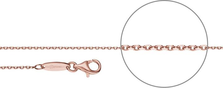 Produktbild Der Kettenmacher Ankerkette Roségold Diamantiert 1,2 mm 36 cm (925 Silber, 36 cm)