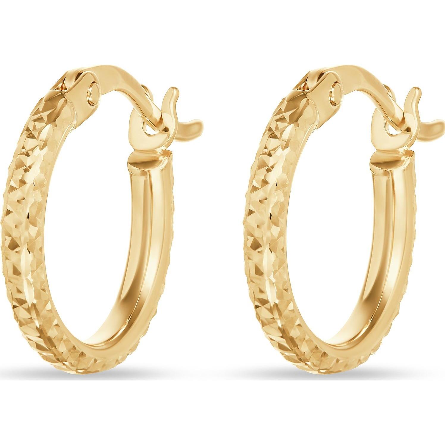 Favs, Ohrringe, Creolen, (375er Gelbgold)