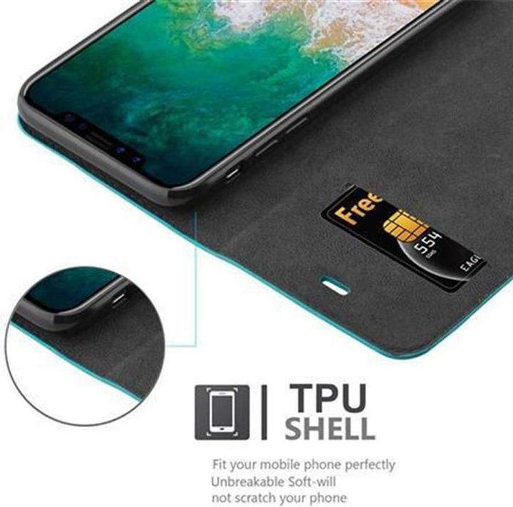 Actual product image Cadorabo Book Invisible Magnet Cover (Apple iPhone X, Apple iPhone XS)