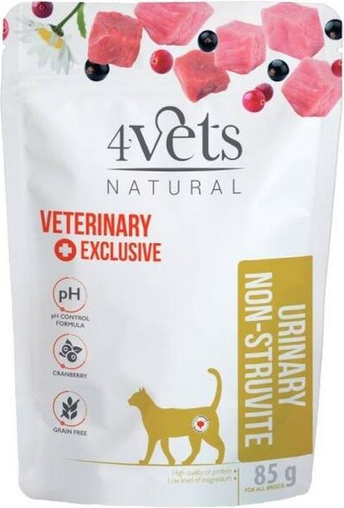 Produktbild 4Vets Natural - Urinary No Struvit Cat 85G (85 g)