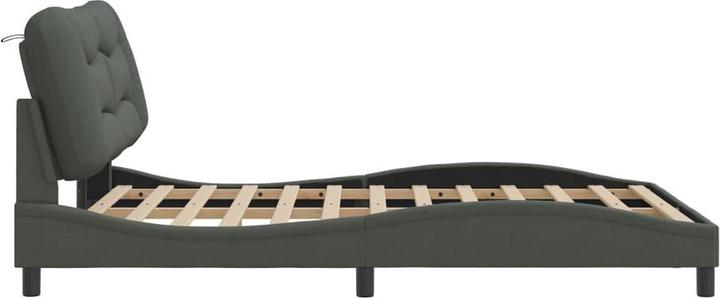 Produktbild vidaXL Bettgestell mit Kopfteil Stoff (140 x 190 cm)
