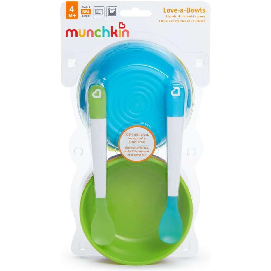Thumbnail - Munchkin, Kindergeschirr + Kinderbesteck, Schalen-/Löffelset (10 Stk)