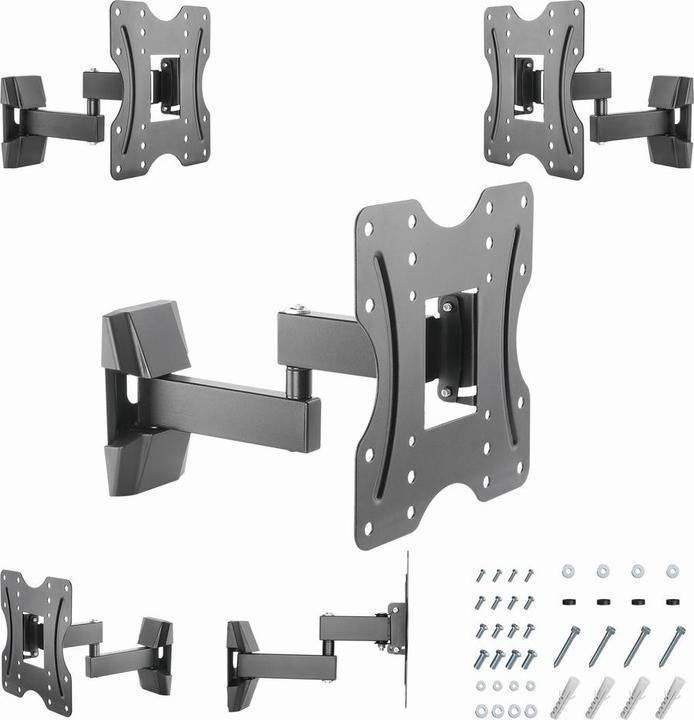 Produktbild Gembird Uchwyt ścienny na telewizor - obrót i pochylenie 23-42inch do 20 kg (Wand, 20 kg, 23" - 42")