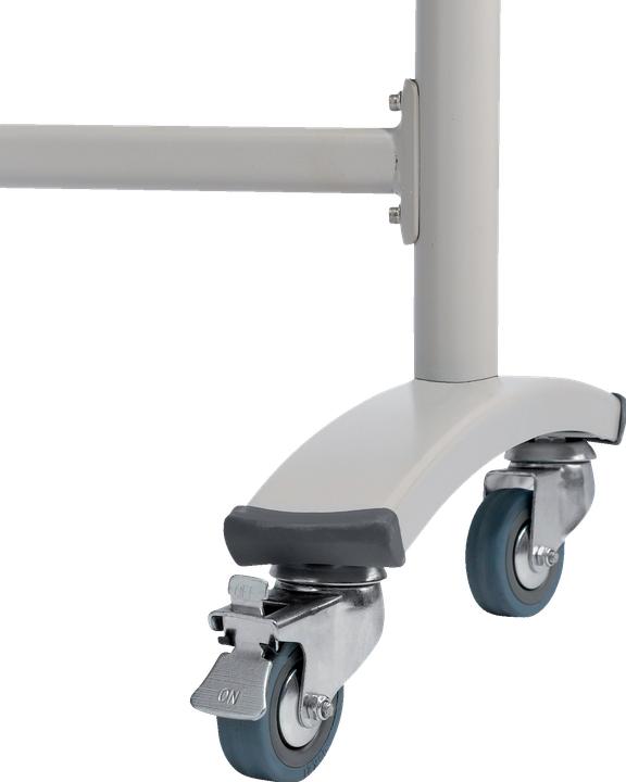 Produktbild Franken Whiteboard Mobil mit Drehfunktion Stahl (120 x 120 cm)