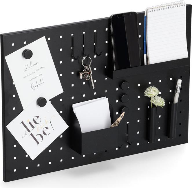 Immagine prodotto Zeller Present Lavagna per appunti con utensili, metallo, nero (Calamita, 50 x 35 cm)