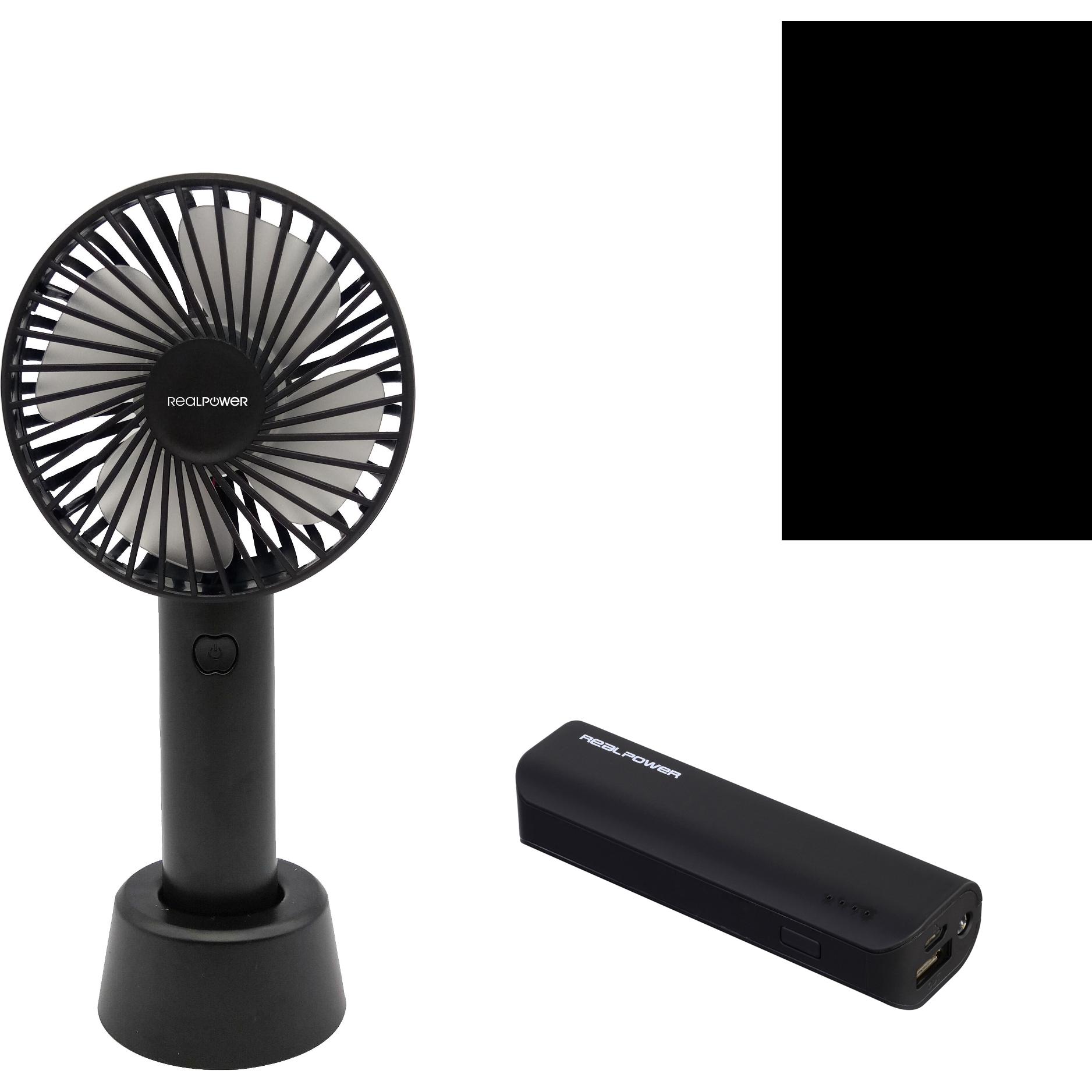 Thumbnail - RealPower Mobile bundle, Mobile Fan + PB-2600, Powerbank