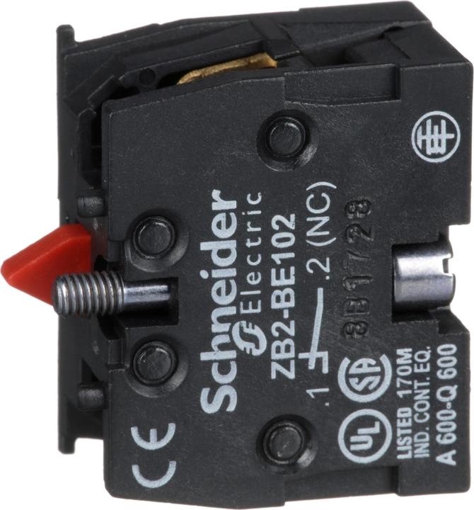 Actual product image Schneider Electric ZB2 Contact Block 10A 600V NC Slow Break