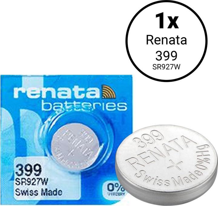 Actual product image Renata 399 / SR927W - Uhrenbatterie (1 pcs., SR57, 53 mAh)