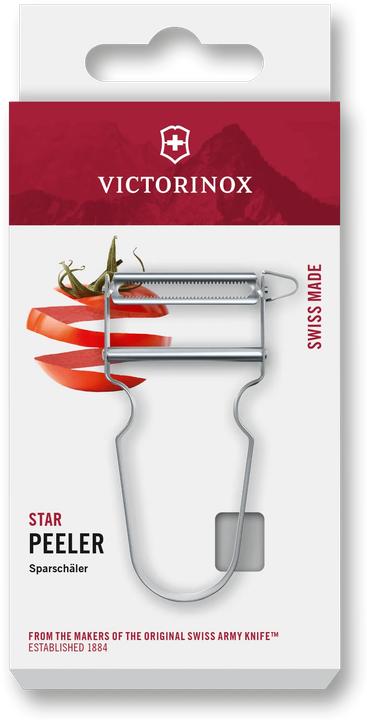 Produktbild Victorinox Sparschäler Star mit Zackenschliff, Silber