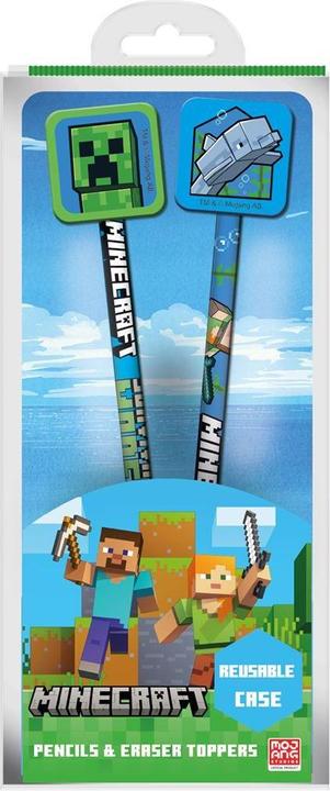 Actual product image Minecraft Icon Pencil and Topper (Pack of 2) (2 x)