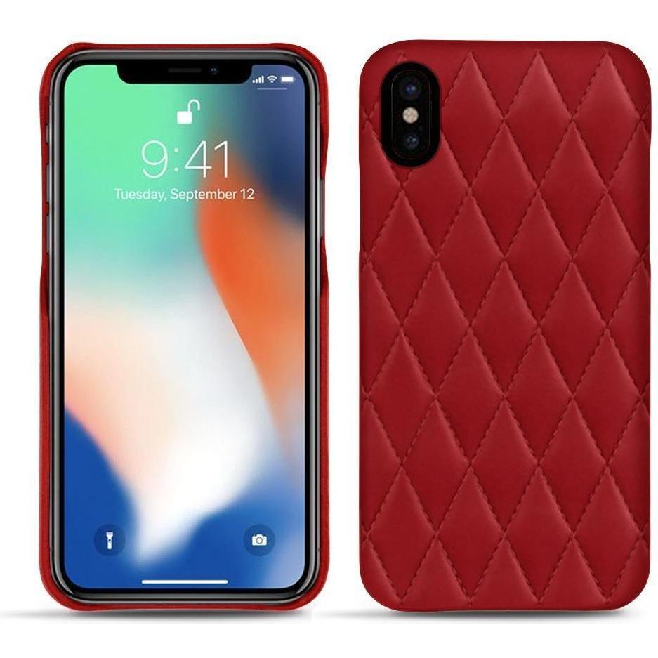 Noreve Lederschutzhülle (Apple iPhone XS Max), Smartphone Hülle, Rot