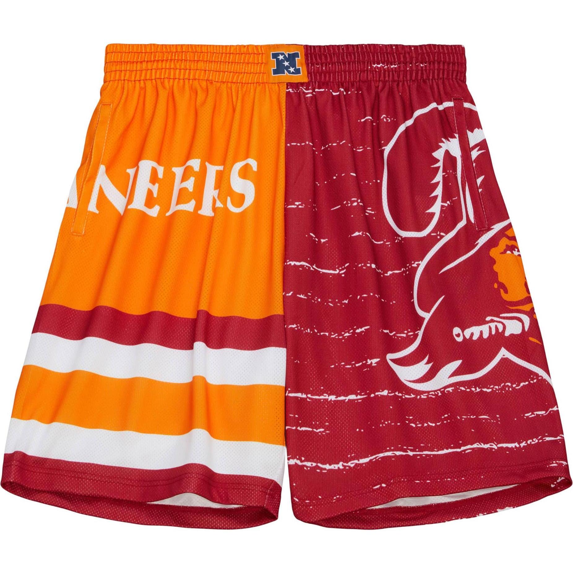 Mitchell & Ness, Herren, Shorts, Tampa Bay Buccaneers JUMBOTRON 3.0 Basketball Shorts - S, Mehrfarbig, (S)