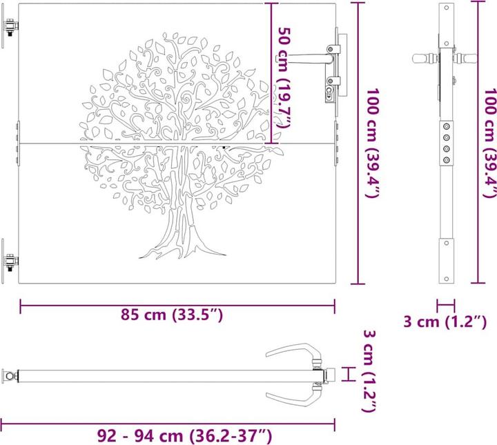 Produktbild vidaXL Gartentor