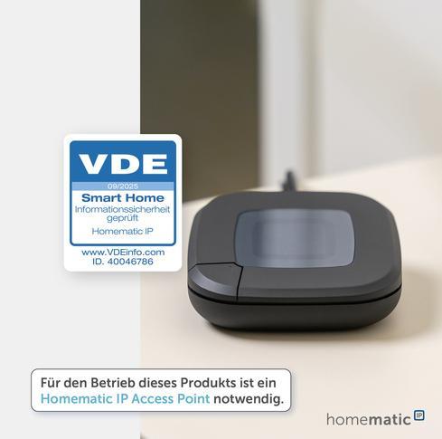 Actual product image Homematic IP Radiator thermostat Evo, anthracite