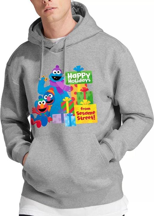 Produktbild Sesame Street Happy Holidays Kapuzenpullover meliert (M)