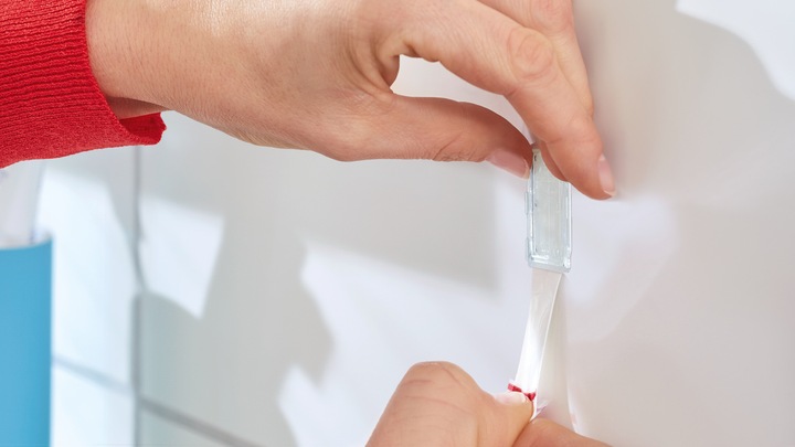 Produktbild tesa Powerstrips Klebehaken LARGE Eckig - 2 x selbstklebende Wandhaken