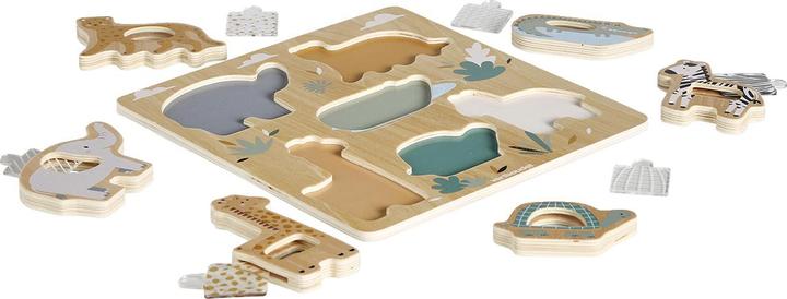 Produktbild Vertbaudet Baby 2-in-1-Puzzle TANSANIA aus Holz FSC® (6 Teile)
