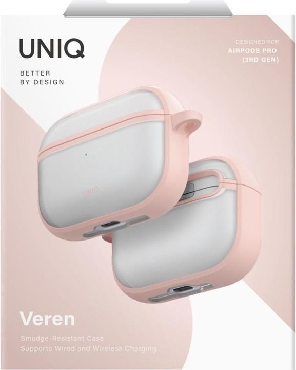 Produktbild Uniq Case Veren for AirPods Pro 3 pink (Kopfhörer Hülle)