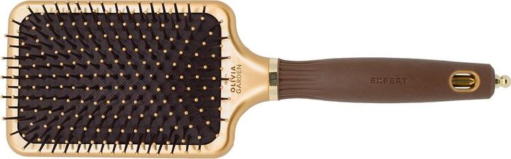 Produktbild Olivia Garden Expert Care Rectangular Nylonborsten Gold&Braun L