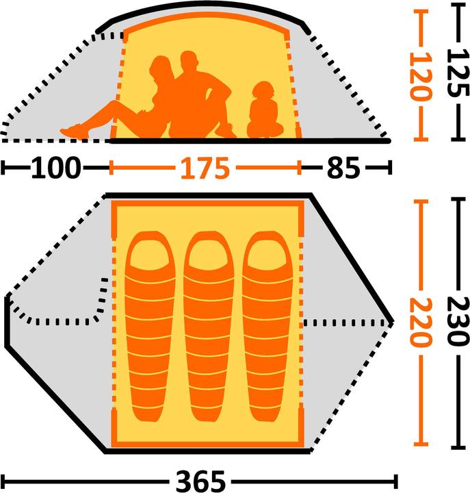 Produktbild Eureka! KeeGo 3 Tent (Kuppelzelt, 3.30 kg, 3 Personen)