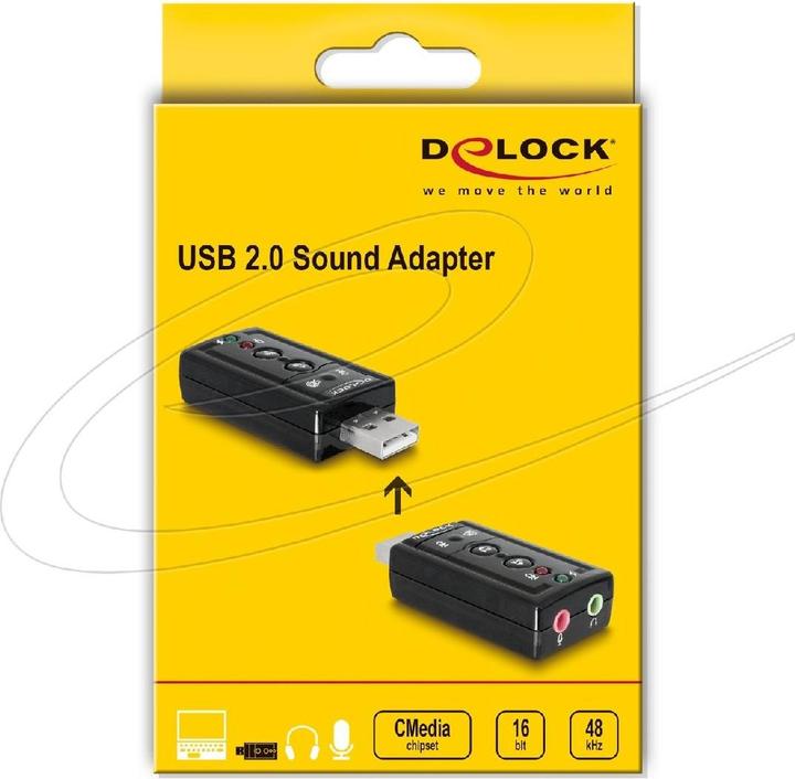 Image du produit Delock Adaptateur de son USB 7.1 (USB 2.0)