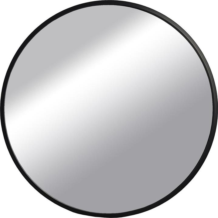 Domoletti Mirror Round 60 cm Frame Mdf Black