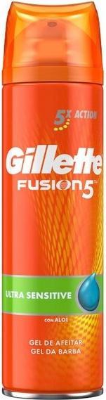 Actual product image Gillette FUSION Sensitive Skin Shaving Gel 200ml (200 ml, Shaving gel)