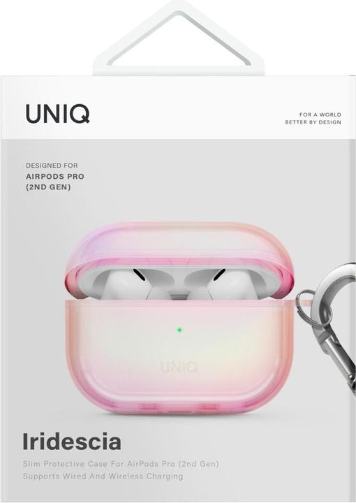 Image du produit Uniq Case Iridescia for AirPods Pro 2 Hang Case pink prism (Couvercle de l'étui de chargement)