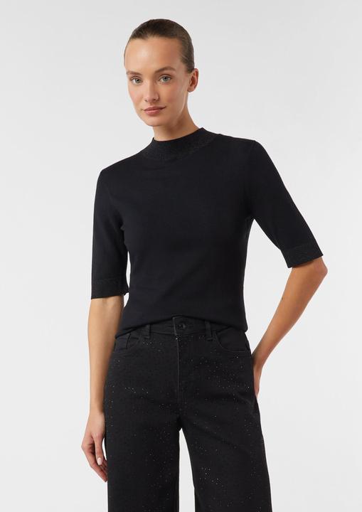 Produktbild Comma Strickpullover Halbarm-Shirt mit Glitzergarn (44)