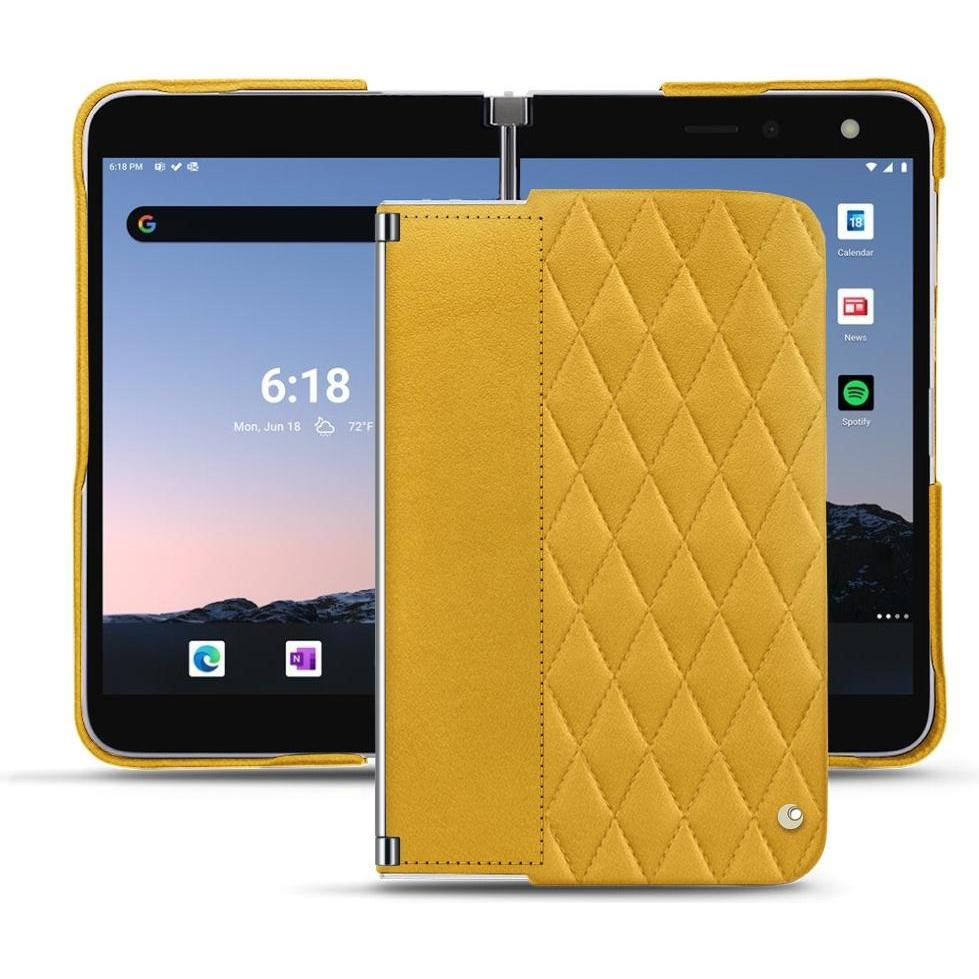 Noreve Lederschutzhülle (Microsoft Surface Duo 2), Smartphone Hülle, Gelb