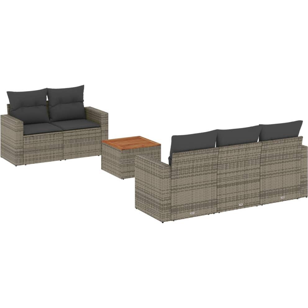 VidaXL, Gartenlounge, 10-tlg. Garten-Lounge-Set mit Kissen