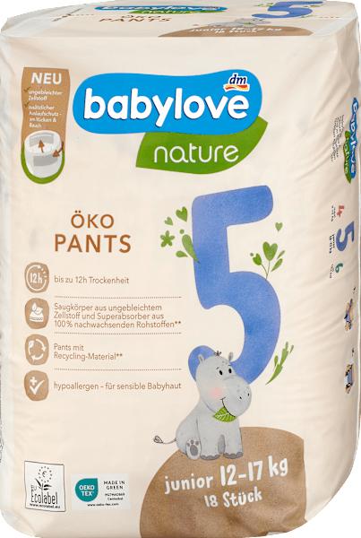 Immagine prodotto dm babylove nature Pants (Dimensione 5, Pacco trasportabile, 18 pz.)
