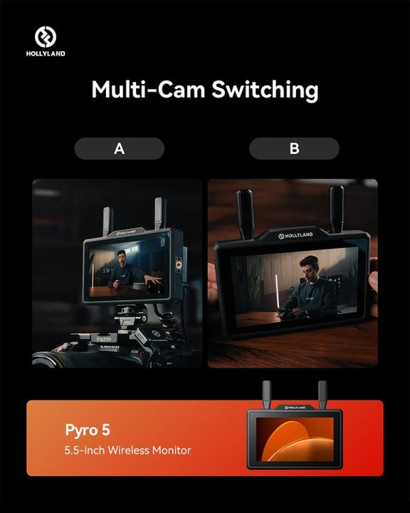 Produktbild Hollyland Pyro 5 5.5" Wireless Transceiving Monitor (5.50")